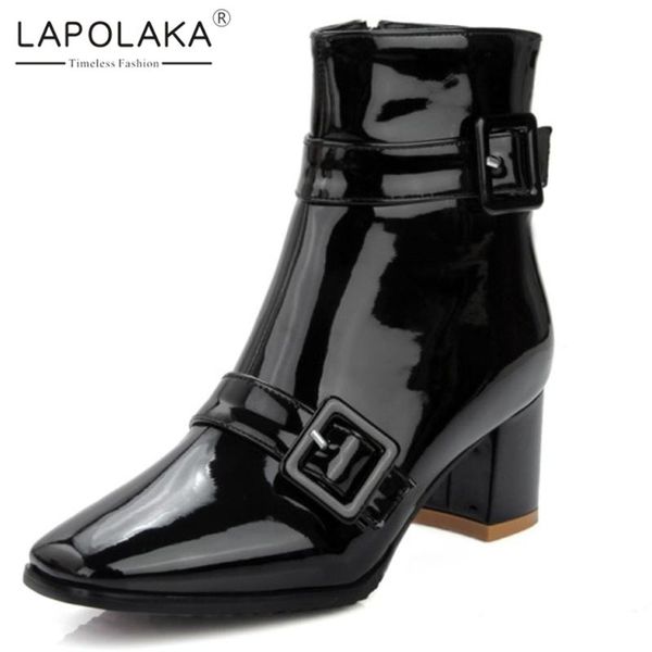 boots lapolaka 2021 arrivals large size 47 women square heel toe zip buckle shoes winter casual, Black
boots lapolaka 2021 arrivals large size 47 women square heel toe zip buckle shoes winter casual, Black