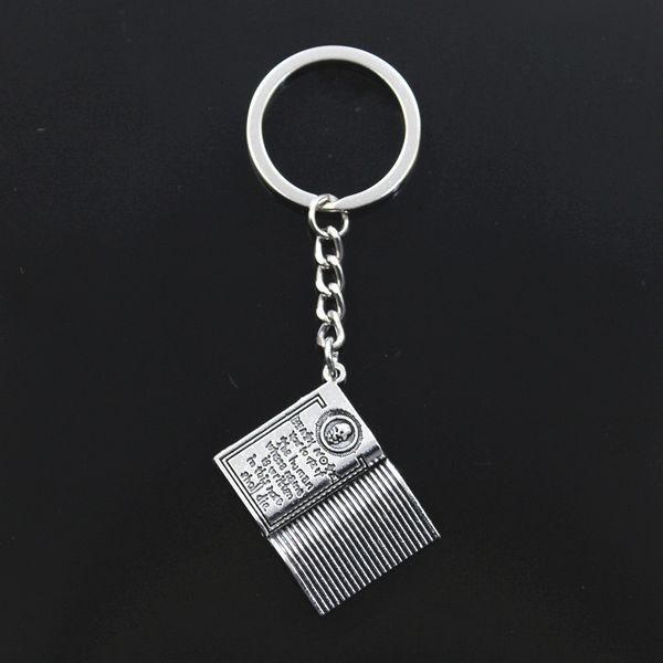 new keychain 32x24mm book death note pendants diy men car key chain ring holder keyring souvenir jewelry gift, Silver
new keychain 32x24mm book death note pendants diy men car key chain ring holder keyring souvenir jewelry gift, Silver