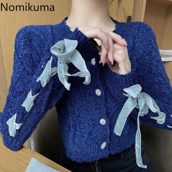nomikuma new long sleeve cardigan v neck solid color single breasted knitted ribbon lace up korean chic sweater women 3d506, White
nomikuma new long sleeve cardigan v neck solid color single breasted knitted ribbon lace up korean chic sweater women 3d506, White