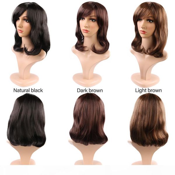 new arrival 3 color full synthetic lace front wigs bob wig very pretty beautiful popular stylish straight wigs for woman, Black
new arrival 3 color full synthetic lace front wigs bob wig very pretty beautiful popular stylish straight wigs for woman, Black