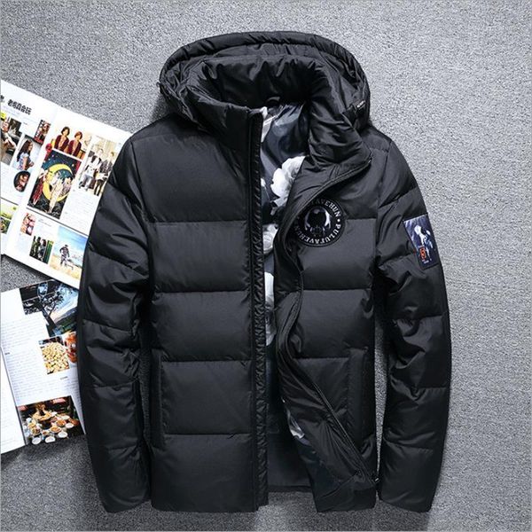2019 winter down jacket men's casual thermal coat white duck down coat plus size men winter clothes1, Black
2019 winter down jacket men's casual thermal coat white duck down coat plus size men winter clothes1, Black