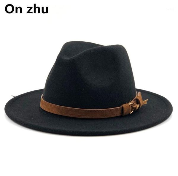 women men wool fedora hat with leather ribbon gentleman lady winter autumn wide brim jazz panama sombrero cap1, Blue;gray
women men wool fedora hat with leather ribbon gentleman lady winter autumn wide brim jazz panama sombrero cap1, Blue;gray