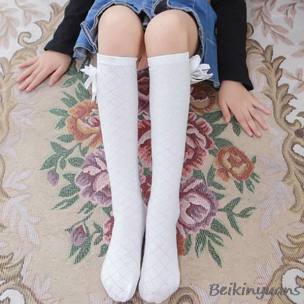 socks spring and autumn bow cotton grid children's mesh girls straight knees high fashion socks1, Pink;yellow
socks spring and autumn bow cotton grid children's mesh girls straight knees high fashion socks1, Pink;yellow