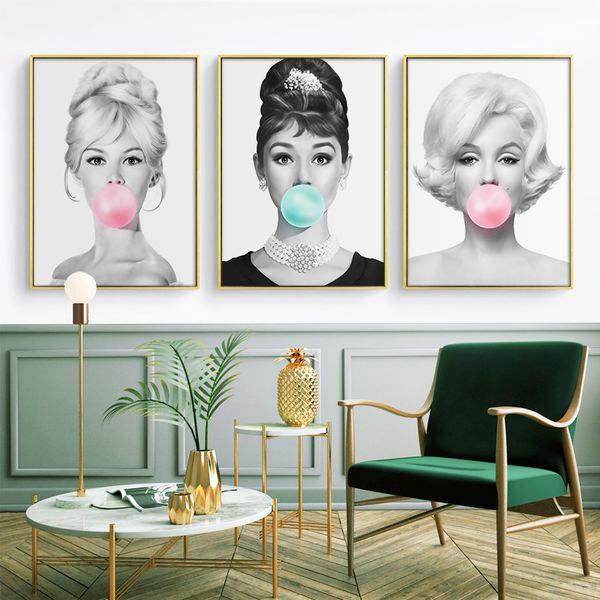 audrey hepburn bubble gum wall art canvas fashion posters brigitte bardot & marilyn monroe prints painting pictures home decor q1218
audrey hepburn bubble gum wall art canvas fashion posters brigitte bardot & marilyn monroe prints painting pictures home decor q1218