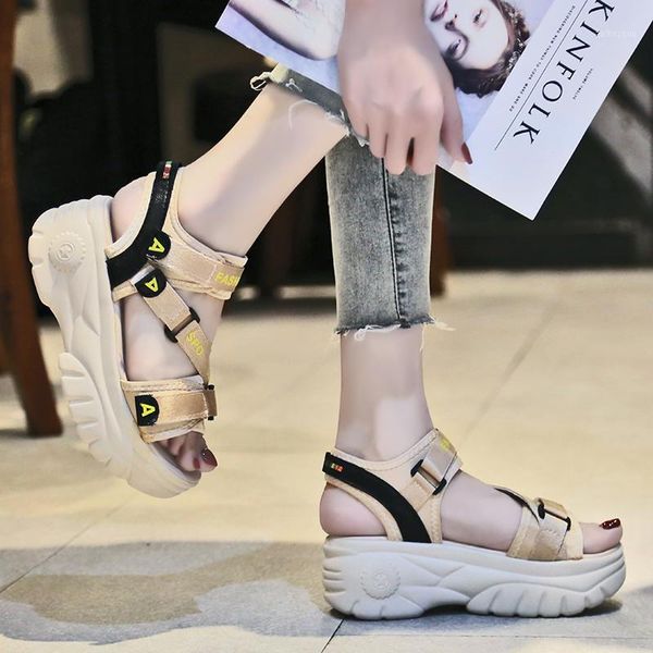 high platform comfort woman sandalias mujer 2020 hook&loop summer casual footwear thick sole women wedges sandals1, Black
high platform comfort woman sandalias mujer 2020 hook&loop summer casual footwear thick sole women wedges sandals1, Black