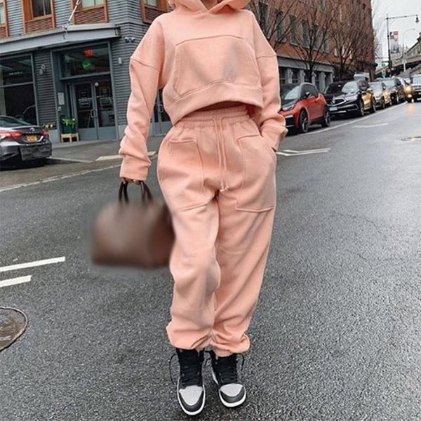 women's tracksuits spring autumn street tracksuit two piece set women hooded solid long sleeve pullover crop and pants fashion casual s, Gray
women's tracksuits spring autumn street tracksuit two piece set women hooded solid long sleeve pullover crop and pants fashion casual s, Gray