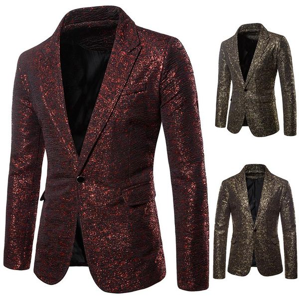fashion new mens blazer jacket gold stamping varnish point drape costume nightclub host studio jacket suit, White;black
fashion new mens blazer jacket gold stamping varnish point drape costume nightclub host studio jacket suit, White;black