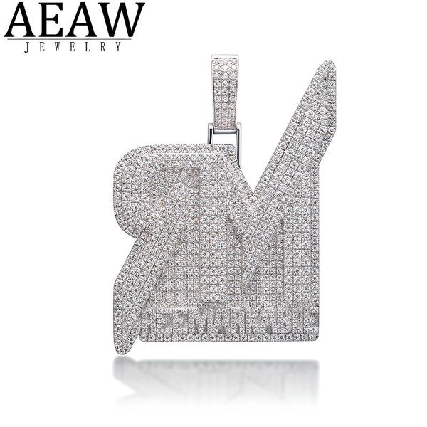 aaw custom hiphopjeweelry rapper ювелирное письмо письмо моассанит подвеска сплошное 10k белое золото или s925 серебро около 6.53ctw, Silver
aaw custom hiphopjeweelry rapper ювелирное письмо письмо моассанит подвеска сплошное 10k белое золото или s925 серебро около 6.53ctw, Silver