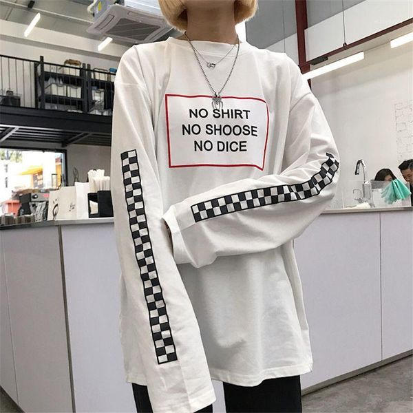 black and white checkered letters loose tshirt women 2018 spring and summer harajuku bf retro ins long-sleeved t-shirt1
black and white checkered letters loose tshirt women 2018 spring and summer harajuku bf retro ins long-sleeved t-shirt1