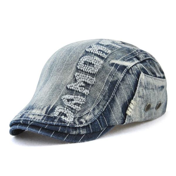 jamont cowboy flat cap vintage denim cloth casual peaked beret cap for women men 2018 fashion retro jean hat h wmtkmu, Black;white
jamont cowboy flat cap vintage denim cloth casual peaked beret cap for women men 2018 fashion retro jean hat h wmtkmu, Black;white