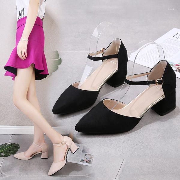 europe and the united states new pointed buckle high heels suede black work shoes trend fashion women's shoes large size.1
europe and the united states new pointed buckle high heels suede black work shoes trend fashion women's shoes large size.1