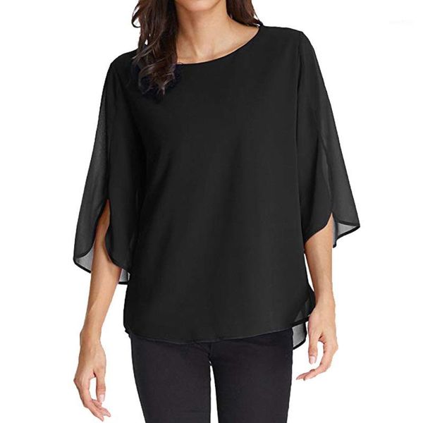 2019 fashion summer women casual solid office chiffon blouse half ruffles flare sleeve elegant ladies blouse z03121, White
2019 fashion summer women casual solid office chiffon blouse half ruffles flare sleeve elegant ladies blouse z03121, White