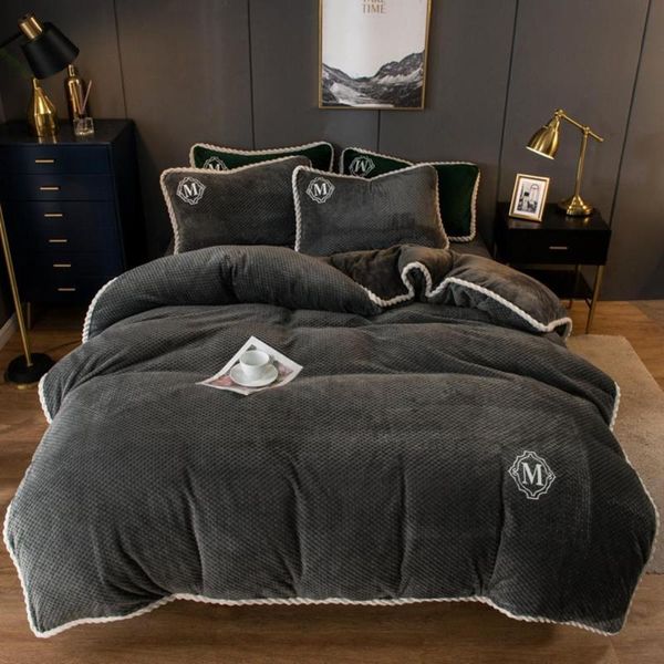 bedding sets home textiles dark gray winter flannel quilt cover 1pcs pillow case 4pcs soft warm duvet sheet
bedding sets home textiles dark gray winter flannel quilt cover 1pcs pillow case 4pcs soft warm duvet sheet