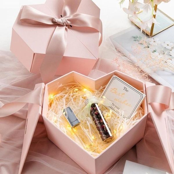 gift wrap 1pcs heart shaped box creative christmas present case candy valentine's day (pink)
gift wrap 1pcs heart shaped box creative christmas present case candy valentine's day (pink)