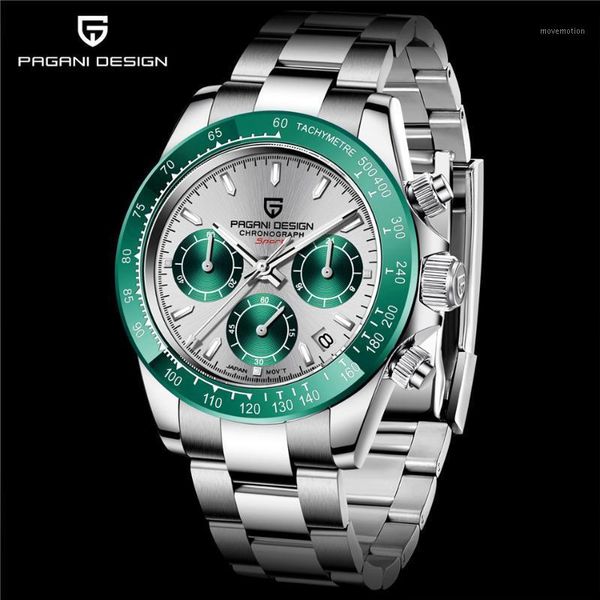 pagani chronograph men watch sapphire crystal stainless steel waterproof sport quartz watch green ceramic a6231, Slivery;brown
pagani chronograph men watch sapphire crystal stainless steel waterproof sport quartz watch green ceramic a6231, Slivery;brown