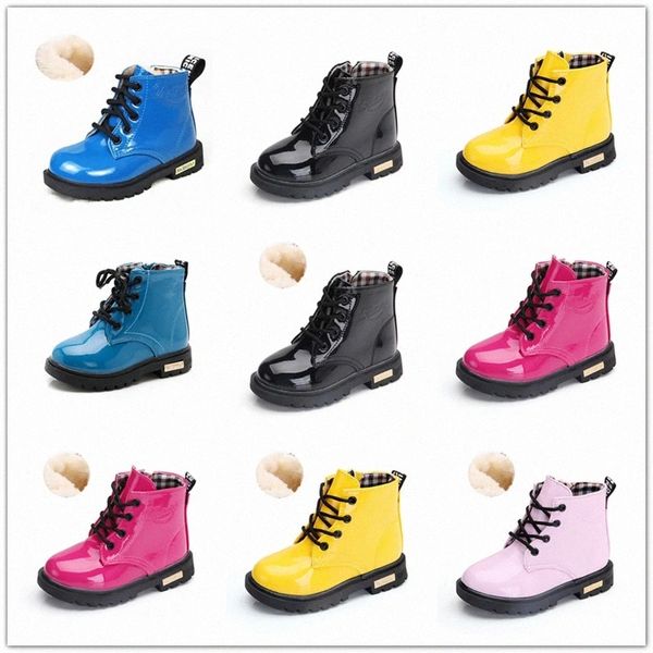 2t-11t spring children's boots girls boots waterproof patent leather toddler kids fashion boys shoes snow kids #zd9r
2t-11t spring children's boots girls boots waterproof patent leather toddler kids fashion boys shoes snow kids #zd9r
