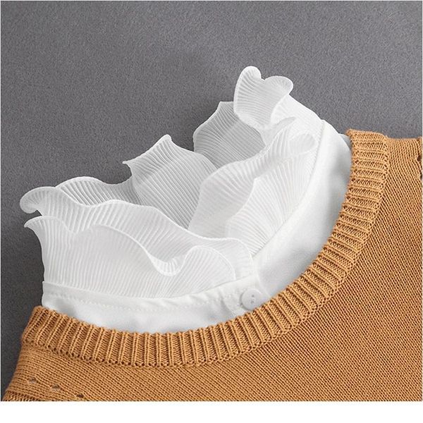 elegant ruffle lace fake collar chiffon white detachable collar fake women vintage stand ladies false blouse collar ha jlljoz, Blue;red
elegant ruffle lace fake collar chiffon white detachable collar fake women vintage stand ladies false blouse collar ha jlljoz, Blue;red