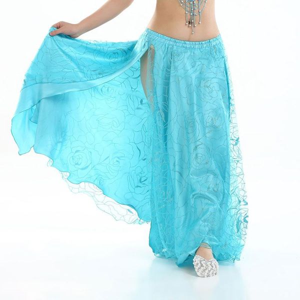 stage wear lake blue long gauze rose pattern skirts for belly dancing 2 layer single slit dance chiffon skirt adult, Black;red
stage wear lake blue long gauze rose pattern skirts for belly dancing 2 layer single slit dance chiffon skirt adult, Black;red