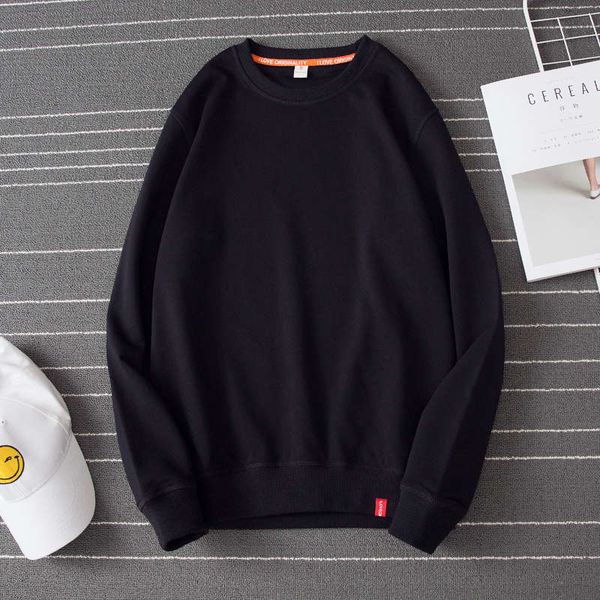 solid color sweater men's plush thickened autumn and winter round neck hoodless loose casual simple trend student pullover long sleeve, Black
solid color sweater men's plush thickened autumn and winter round neck hoodless loose casual simple trend student pullover long sleeve, Black