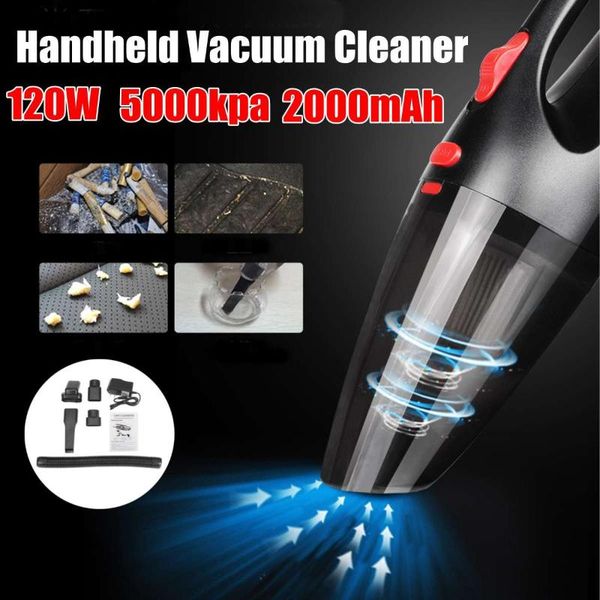 120w 5000pa handheld cordless vacuum cleaner for car home use hepa filter mini portable usb rechargeable wet dry 2200mah
120w 5000pa handheld cordless vacuum cleaner for car home use hepa filter mini portable usb rechargeable wet dry 2200mah