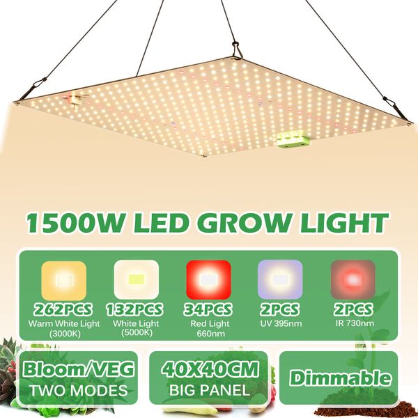 with dimmer hydroponic led grow light panel 1500w full spectrum light for indoor plants greenhouse horticulture
with dimmer hydroponic led grow light panel 1500w full spectrum light for indoor plants greenhouse horticulture