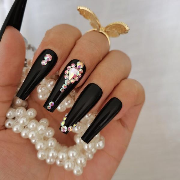 the latest luxury jewelry long ballet coffin fake nails 24pcs crystal diamond black, Red;gold
the latest luxury jewelry long ballet coffin fake nails 24pcs crystal diamond black, Red;gold