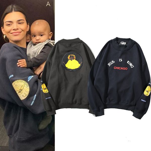 tendncia europeia 2020 americana nova kanye west jesus rei em torno do pescoo dos homens e das mulheres de cobertura casal camisolas hpyu, Black
tendncia europeia 2020 americana nova kanye west jesus rei em torno do pescoo dos homens e das mulheres de cobertura casal camisolas hpyu, Black