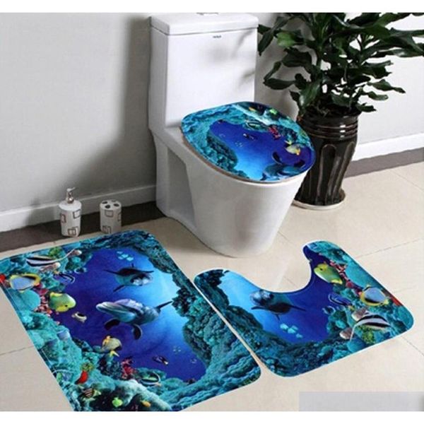 wholesale- 3 pcs/ set bathroom non-slip blue ocean style pedestal rug + lid toilet cover + bath mat happy gifts material gdkaa
wholesale- 3 pcs/ set bathroom non-slip blue ocean style pedestal rug + lid toilet cover + bath mat happy gifts material gdkaa