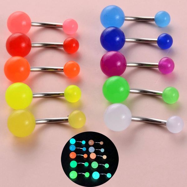 surgical steel bar tongue rings acrylic glow in the dark ball tongue barbell luminous acrylic ball belly button ring piercing q sqcoxv, Silver
surgical steel bar tongue rings acrylic glow in the dark ball tongue barbell luminous acrylic ball belly button ring piercing q sqcoxv, Silver