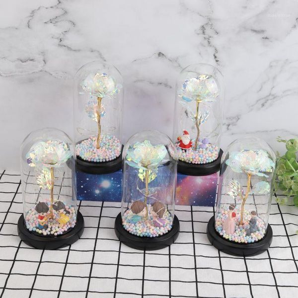 decorative flowers & wreaths 24k foil gold rose in a glass dome with led light for wedding valentine's day halloween decorations1
decorative flowers & wreaths 24k foil gold rose in a glass dome with led light for wedding valentine's day halloween decorations1