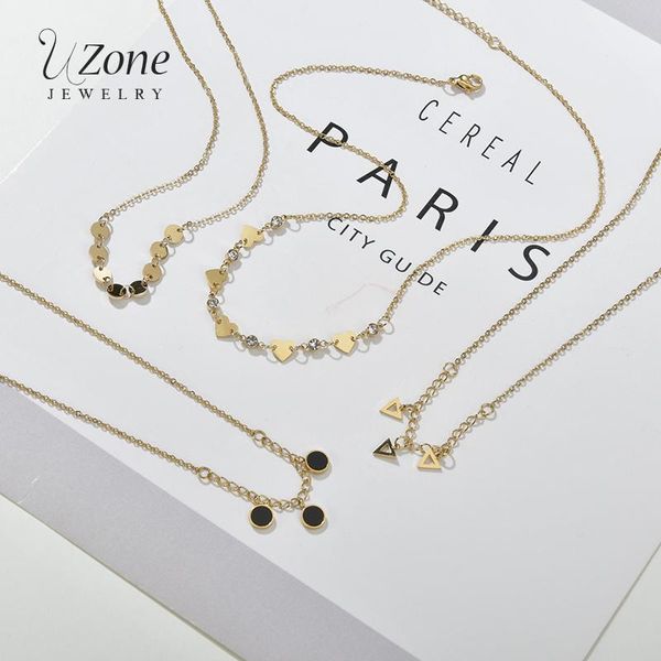 chains uzone minimalistic stainless steel tiny heart round pendant necklace hollow triangle cubic zircon necklaces for women party gift, Silver
chains uzone minimalistic stainless steel tiny heart round pendant necklace hollow triangle cubic zircon necklaces for women party gift, Silver