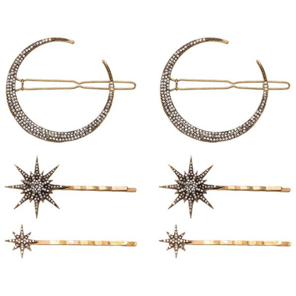 hair clips 6pcs/2sets retro rhinestone bobby pin diamante moon star snowflake bang vintage hairpin accessories
hair clips 6pcs/2sets retro rhinestone bobby pin diamante moon star snowflake bang vintage hairpin accessories