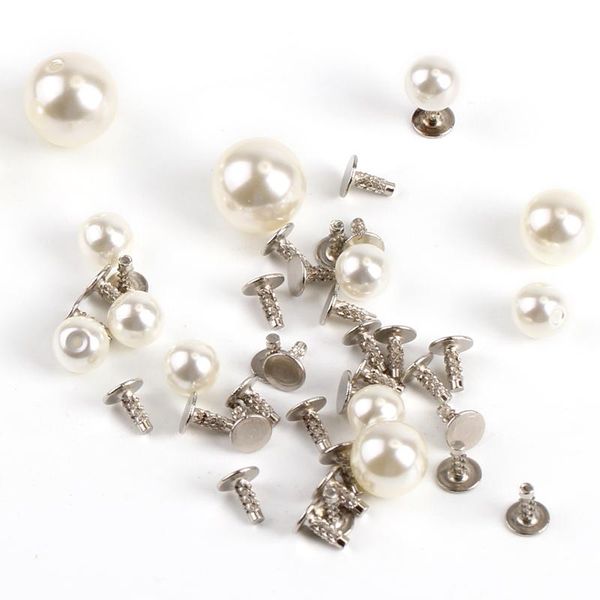 50pc diy pearls rivets studs 6mm 8mm 10mm for leather crafts bag shoes clothes decorations silver and lvory bbydqq
50pc diy pearls rivets studs 6mm 8mm 10mm for leather crafts bag shoes clothes decorations silver and lvory bbydqq