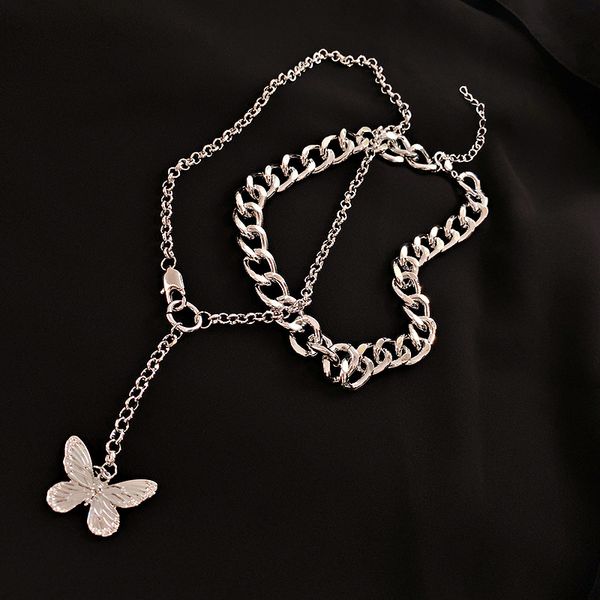 fashion trendy metal double-layer butterfly necklace european and american exaggerated punk fashion trendy online influencer clavicle chain, Golden;silver
fashion trendy metal double-layer butterfly necklace european and american exaggerated punk fashion trendy online influencer clavicle chain, Golden;silver