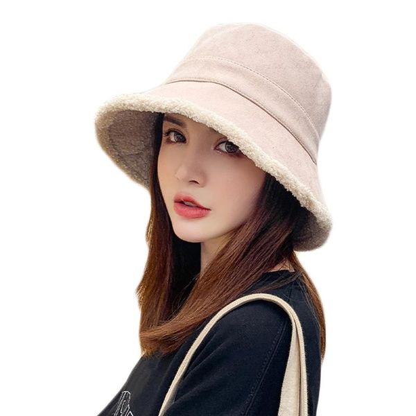 wide brim hats 2021 women winter reversible bucket hat solid color thick faux fleece fisherman cap, Blue;gray
wide brim hats 2021 women winter reversible bucket hat solid color thick faux fleece fisherman cap, Blue;gray