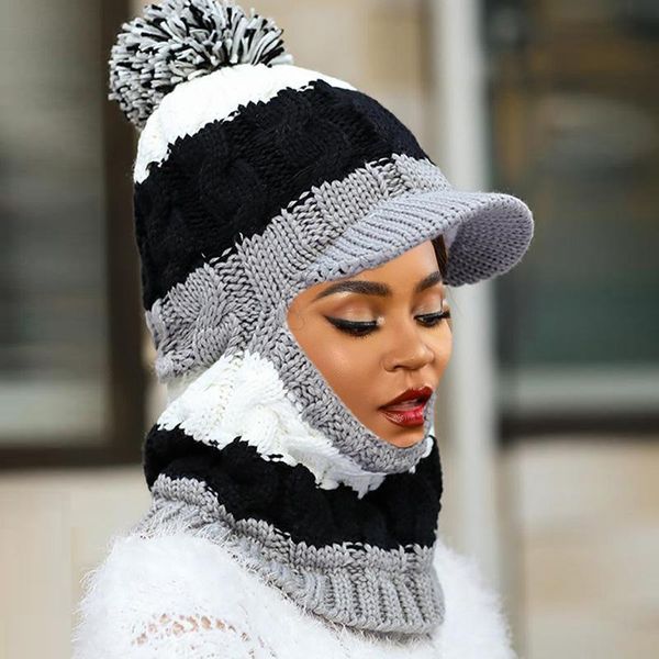 coral fleece winter hat beanies female hats scarves warm breathable wool knitted caps for ladies windproof protection cap, Blue;gray
coral fleece winter hat beanies female hats scarves warm breathable wool knitted caps for ladies windproof protection cap, Blue;gray