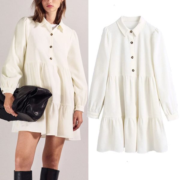 2021 new corduroy mini white women autumn winter ruffle long sleeve dresses ladies button ruched loose casual dress epq2, Black;gray
2021 new corduroy mini white women autumn winter ruffle long sleeve dresses ladies button ruched loose casual dress epq2, Black;gray