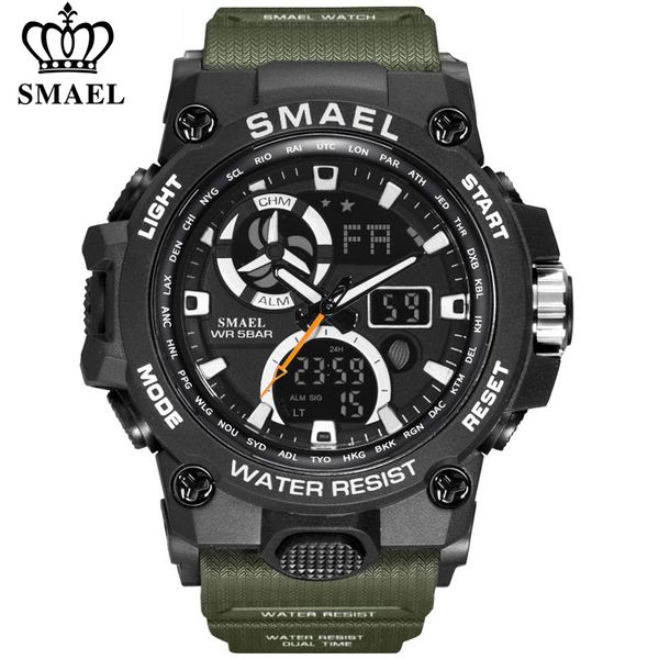 smael sport watches for men waterproof led digital military watch mens wristwatch clock man 1545c montre homme relogio masculino 201119, Slivery;brown
smael sport watches for men waterproof led digital military watch mens wristwatch clock man 1545c montre homme relogio masculino 201119, Slivery;brown