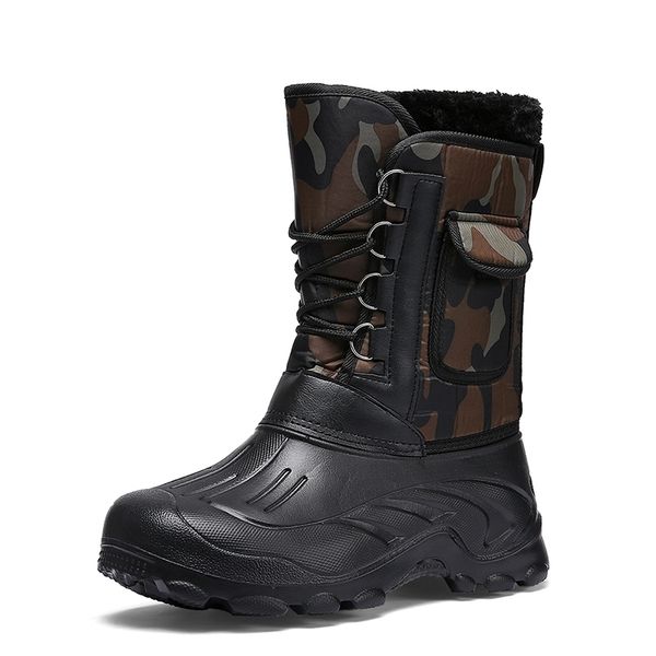 vesonal winter camouflage snow men boots rain shoes waterproof with fur plush warm male casual mid-calf work fishing boot y200506, Black
vesonal winter camouflage snow men boots rain shoes waterproof with fur plush warm male casual mid-calf work fishing boot y200506, Black