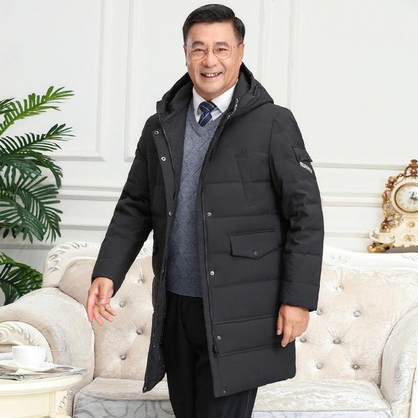 2020 winter loose, middle-aged and elderly dad's down jacket men's medium and long bulky down coat wholesale, Black
2020 winter loose, middle-aged and elderly dad's down jacket men's medium and long bulky down coat wholesale, Black