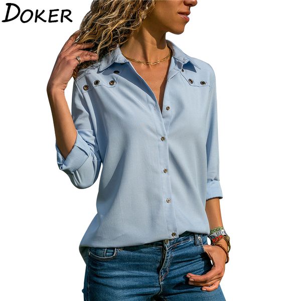 women blouses spring long sleeve turn-down collar chiffon blouse shirt elegant solid color blouse office shirts cardigan q1216, White
women blouses spring long sleeve turn-down collar chiffon blouse shirt elegant solid color blouse office shirts cardigan q1216, White
