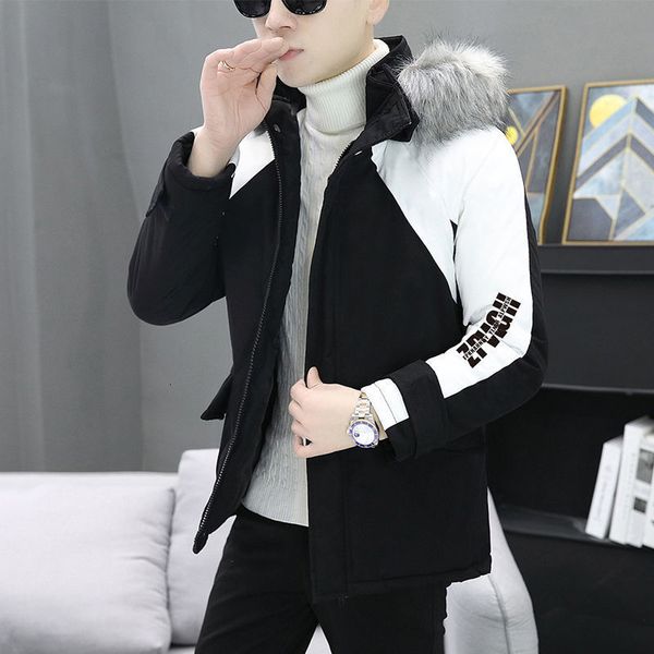 down cotton padded jacket korean fashion handsome student thickened men's winter bread coat, Black;brown
down cotton padded jacket korean fashion handsome student thickened men's winter bread coat, Black;brown