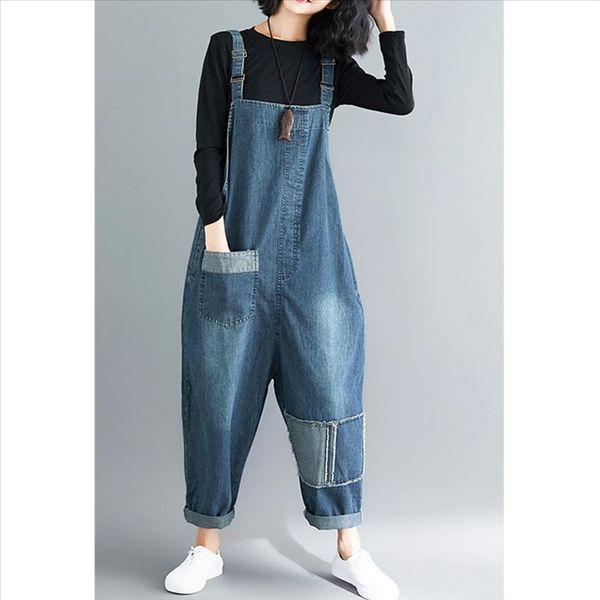 supermiss women baggy denim dungaree overall sleeveless pockets jumpsuit loose long harem pants casual patchwork playsuit romper, Black;white
supermiss women baggy denim dungaree overall sleeveless pockets jumpsuit loose long harem pants casual patchwork playsuit romper, Black;white