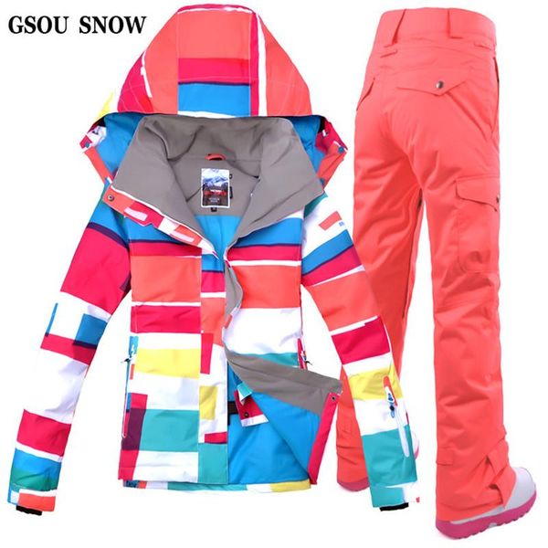 skiing jackets gsou snow 2021 designer women's ski clothing suit jacket + pant snowboarding set outdoor for women
skiing jackets gsou snow 2021 designer women's ski clothing suit jacket + pant snowboarding set outdoor for women
