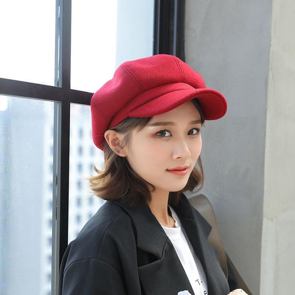 auutmn winter beret hat women solid plain octagonal newsboy cap ladies casual wool hat spring beret women painter cap, Blue;gray
auutmn winter beret hat women solid plain octagonal newsboy cap ladies casual wool hat spring beret women painter cap, Blue;gray