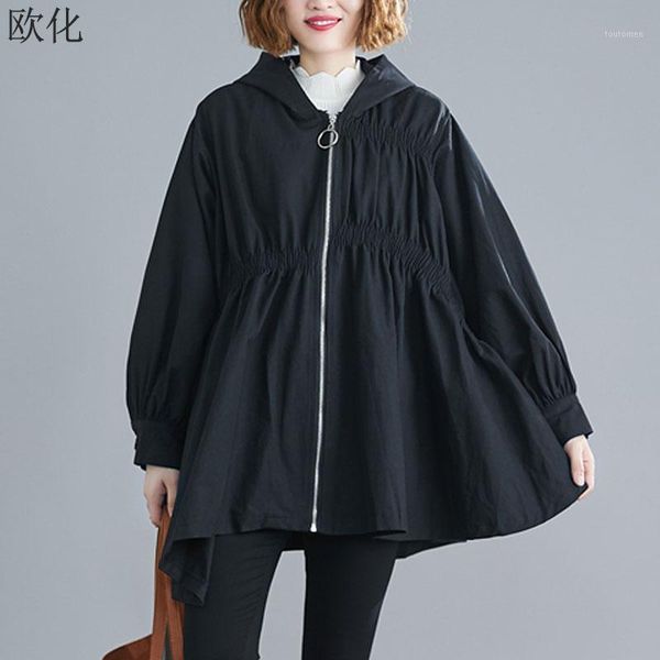 plus size women bomber jacket coat oversize vintage zipper hooded outerwear lady pleated batwing windbreaker autumn winter 20201, Black;brown
plus size women bomber jacket coat oversize vintage zipper hooded outerwear lady pleated batwing windbreaker autumn winter 20201, Black;brown