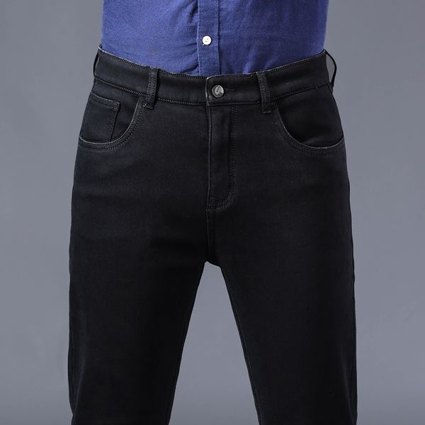 2021 new winter men's warm black jeans business casual elastic straight denim plus velvet thick pants male brand clothes, Blue
2021 new winter men's warm black jeans business casual elastic straight denim plus velvet thick pants male brand clothes, Blue