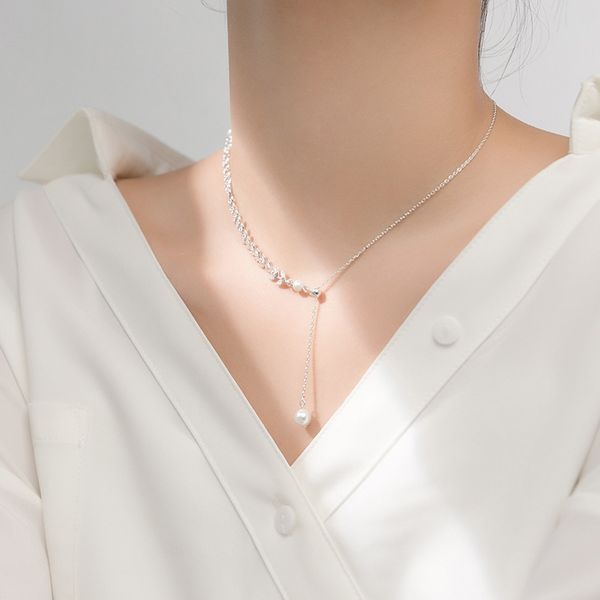 modian gold color wheat ears pearl pendant necklace for women 925 sterling silver luxury wedding necklace fashion fine jewelry q0531
modian gold color wheat ears pearl pendant necklace for women 925 sterling silver luxury wedding necklace fashion fine jewelry q0531