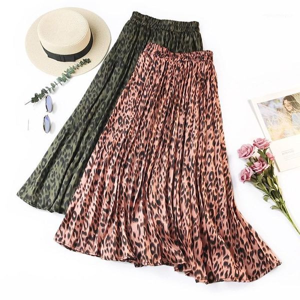 skirts summer women casual fashion leopard print long skirt elastic waist pleated silk touch a-line skirt1, Black
skirts summer women casual fashion leopard print long skirt elastic waist pleated silk touch a-line skirt1, Black