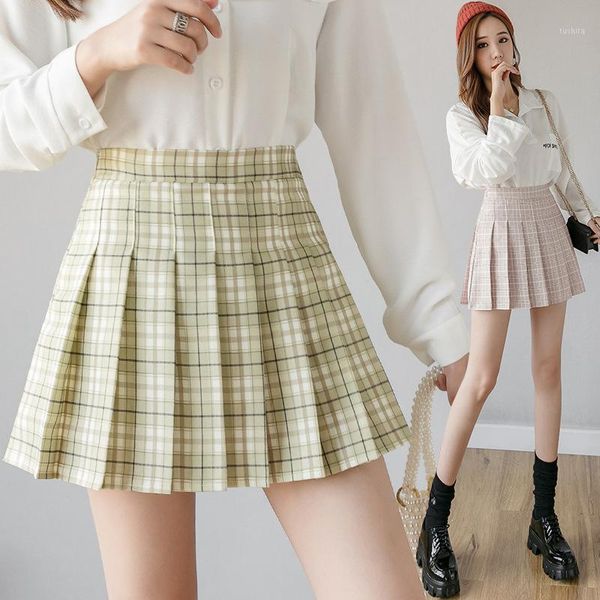 pleated skirt short plaid skirts women's 2020 new korean preppy summer anti-exposure sweet college high waist green a line skirt1, Black
pleated skirt short plaid skirts women's 2020 new korean preppy summer anti-exposure sweet college high waist green a line skirt1, Black